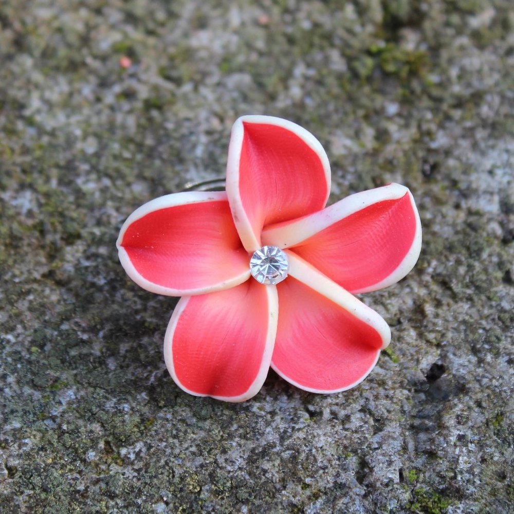 [5/$25] Adjustable Tropical Hawaiian Flower Ring
